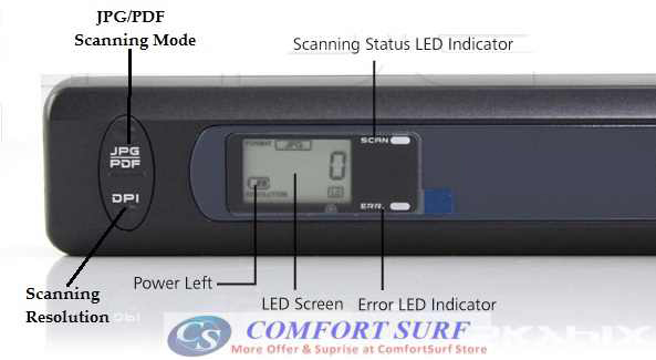 Mini Portable iScan Handheld / Cordless Color Scanner Printer 900dPi